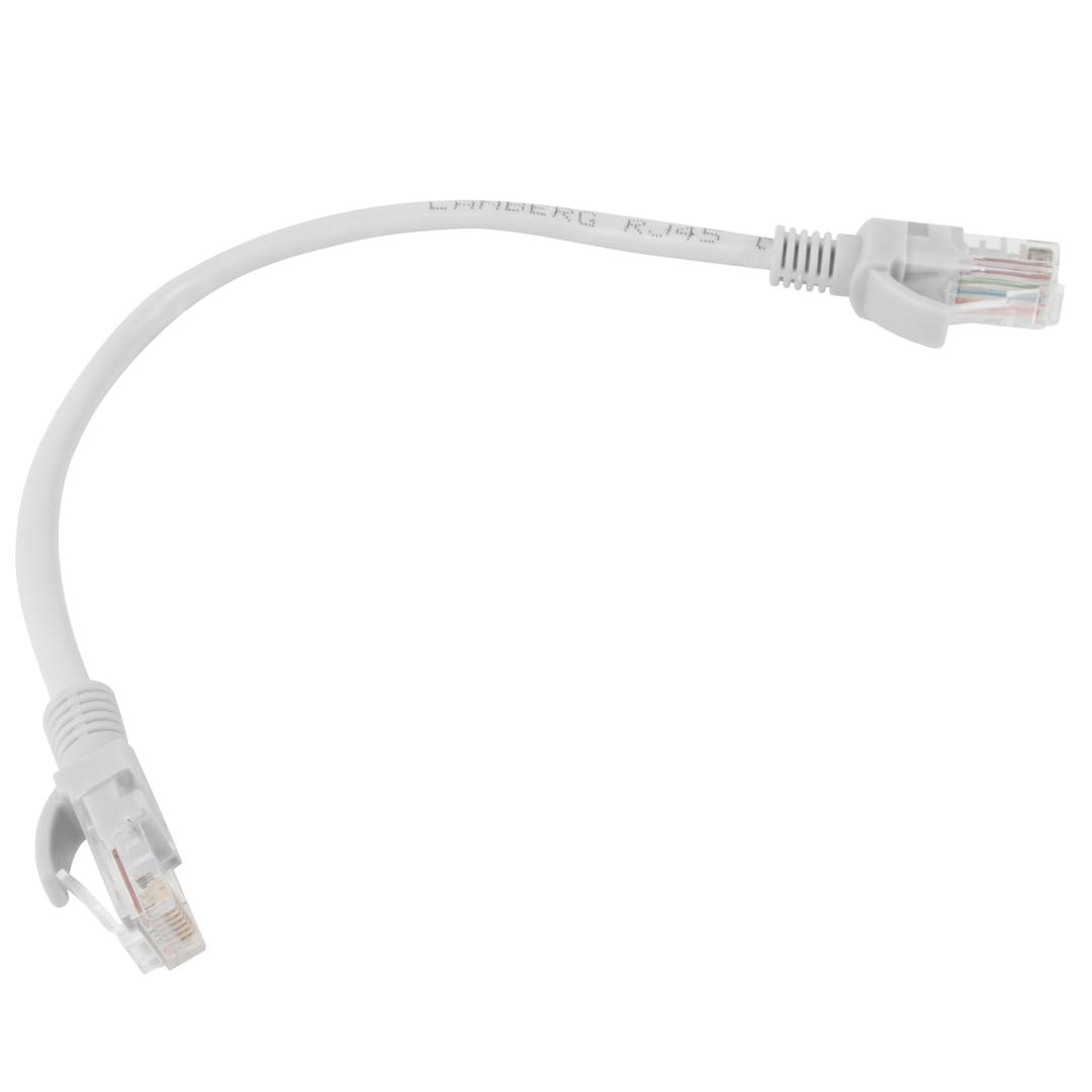 10 stuks Lanberg netwerkkabel cat.6 UTP 0,25 m grijze kleur PCU6-20CC-0025-S