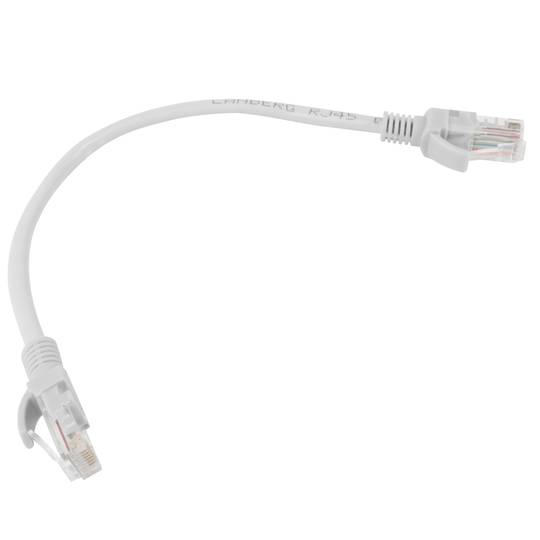 10 stuks Lanberg netwerkkabel cat.6 UTP 0,25 m grijze kleur PCU6-20CC-0025-S