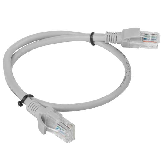 10 stuks Lanberg netwerkkabel cat.6 UTP 0,5 m grijze kleur PCU6-20CC-0050-S