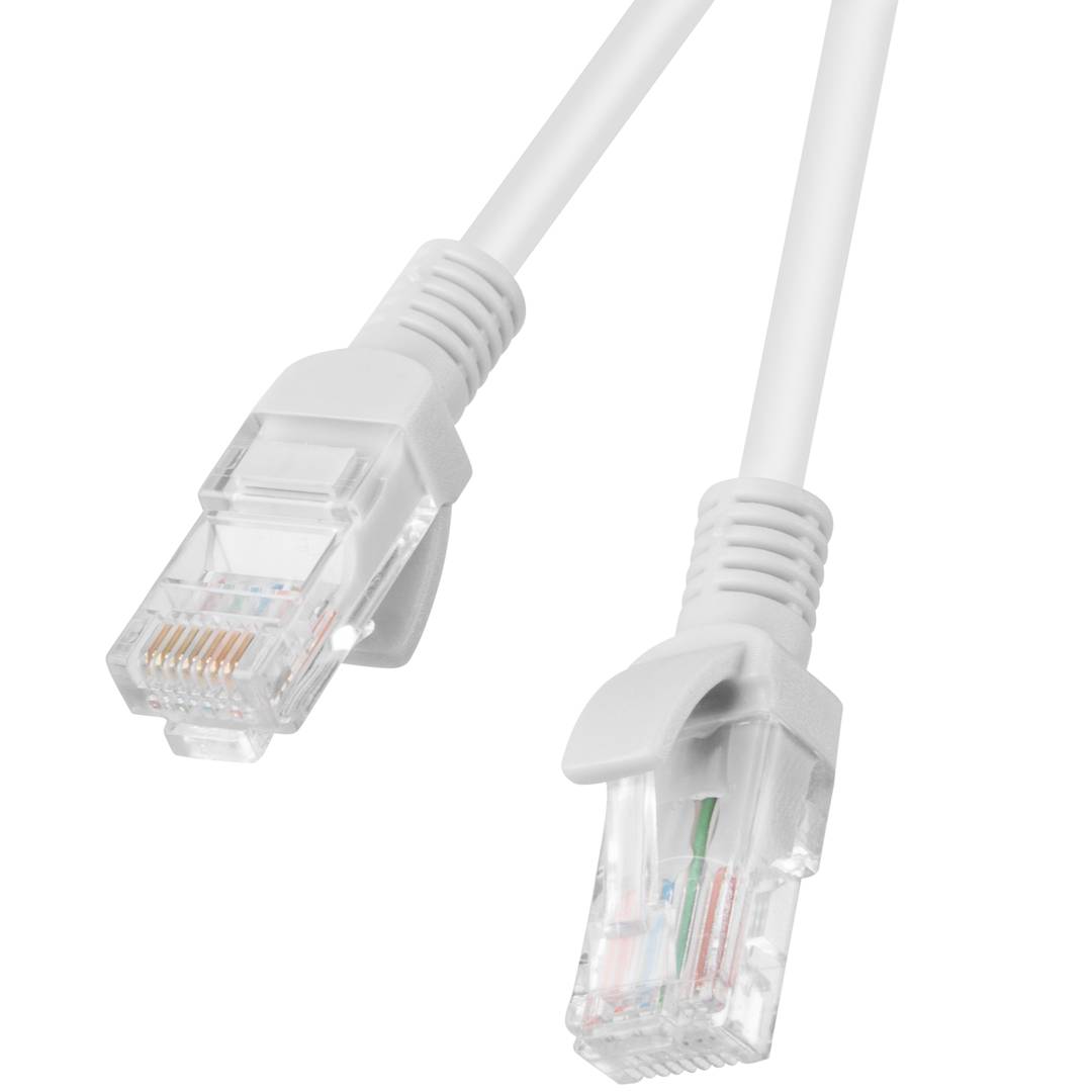 Pack de 10 unitats cable de xarxa de Lanberg cat.6 UTP de 3m color gris PCU6-20CC-0300-S