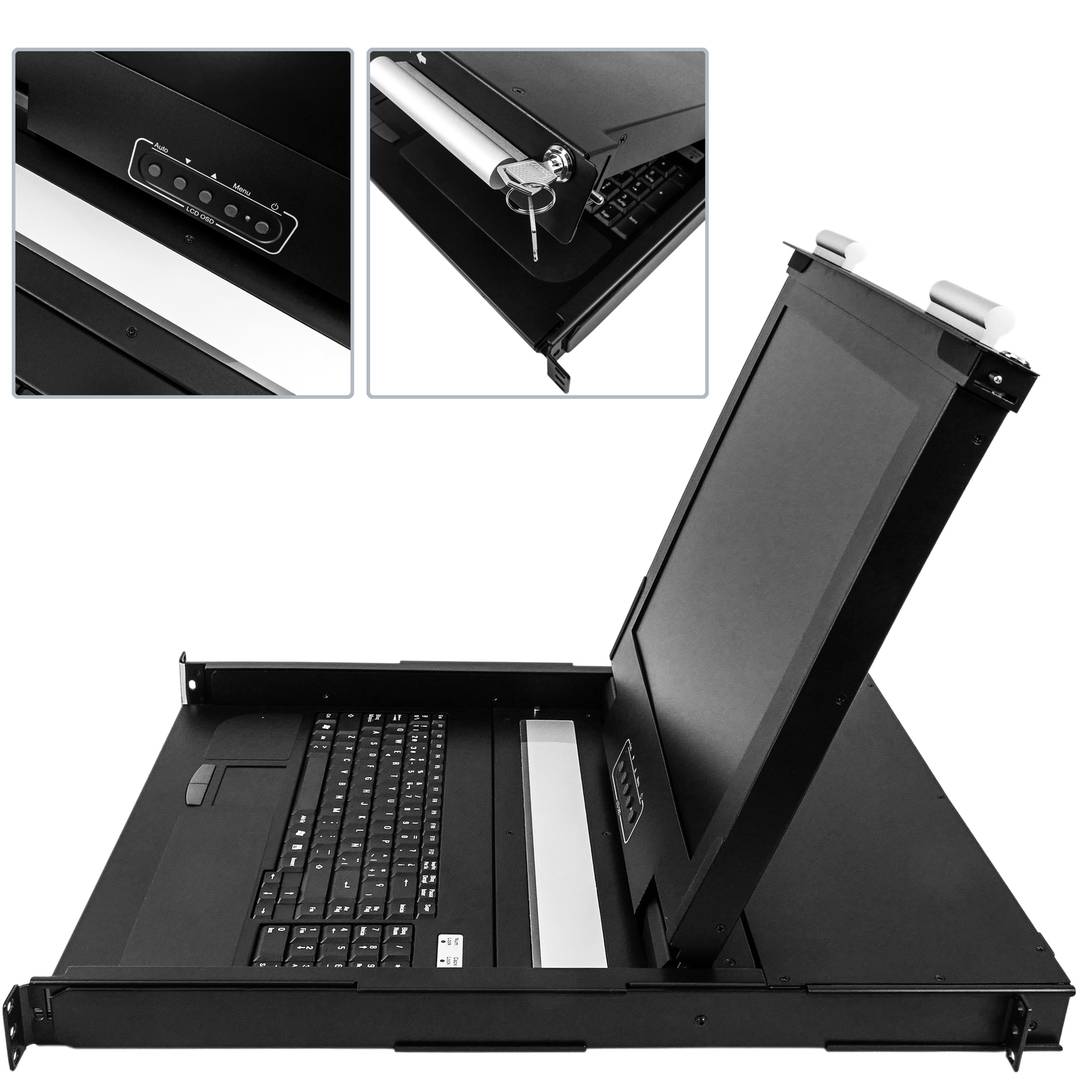 Consola KVM rack 19