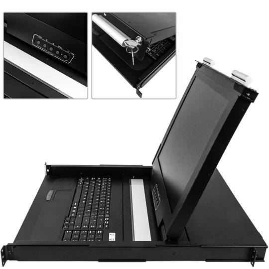 Consola KVM rack 19