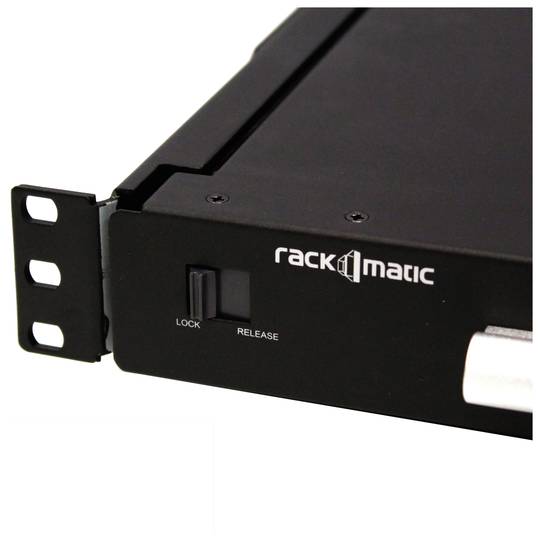 RackMatic 19-inch KVM-rackconsole met 1 poort en VS-toetsenbord