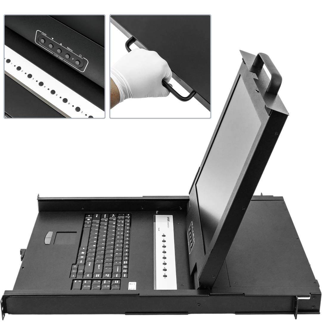Consola KVM rack 19