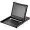Rackconsole met 17-inch display en 32-poorts KVM-controller via UTP Cat.6-kabel