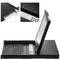 Rackconsole met 17-inch display en 32-poorts KVM-controller via UTP Cat.6-kabel