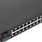 Rackconsole met 17-inch display en 32-poorts KVM-controller via UTP Cat.6-kabel