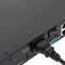 Rackconsole met 17-inch display en 32-poorts KVM-controller via UTP Cat.6-kabel