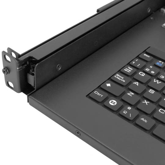 Konsola i przełącznik KVM IP65 16-portowy stojak 19