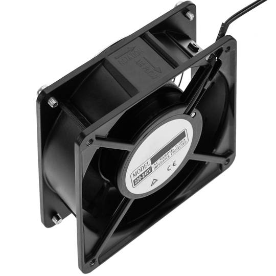 Cablematic Noir Ventilateurs de Plafond pour Rack 19 de 2 x 120mm 220VAC & Perel 37331 Bloc 8 Prises pour Montage Rack 19 