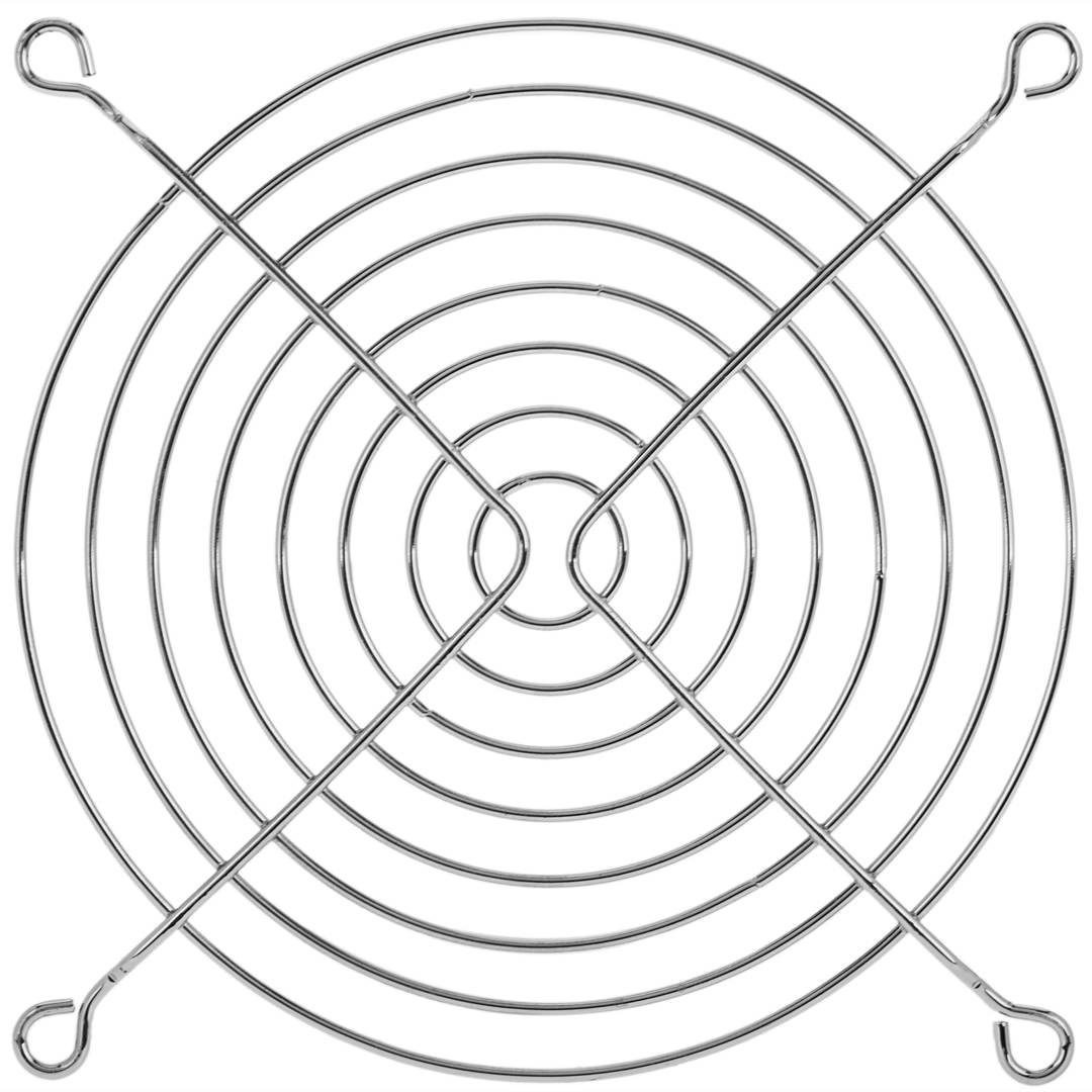 Ventilatierooster voor 120mm ventilatoren met schroeven