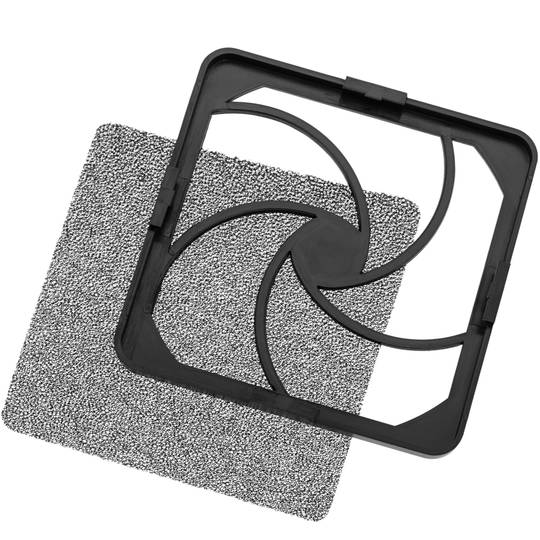 Plastic Vent Grille with Tabs and Foam Filter for 120mm Fans