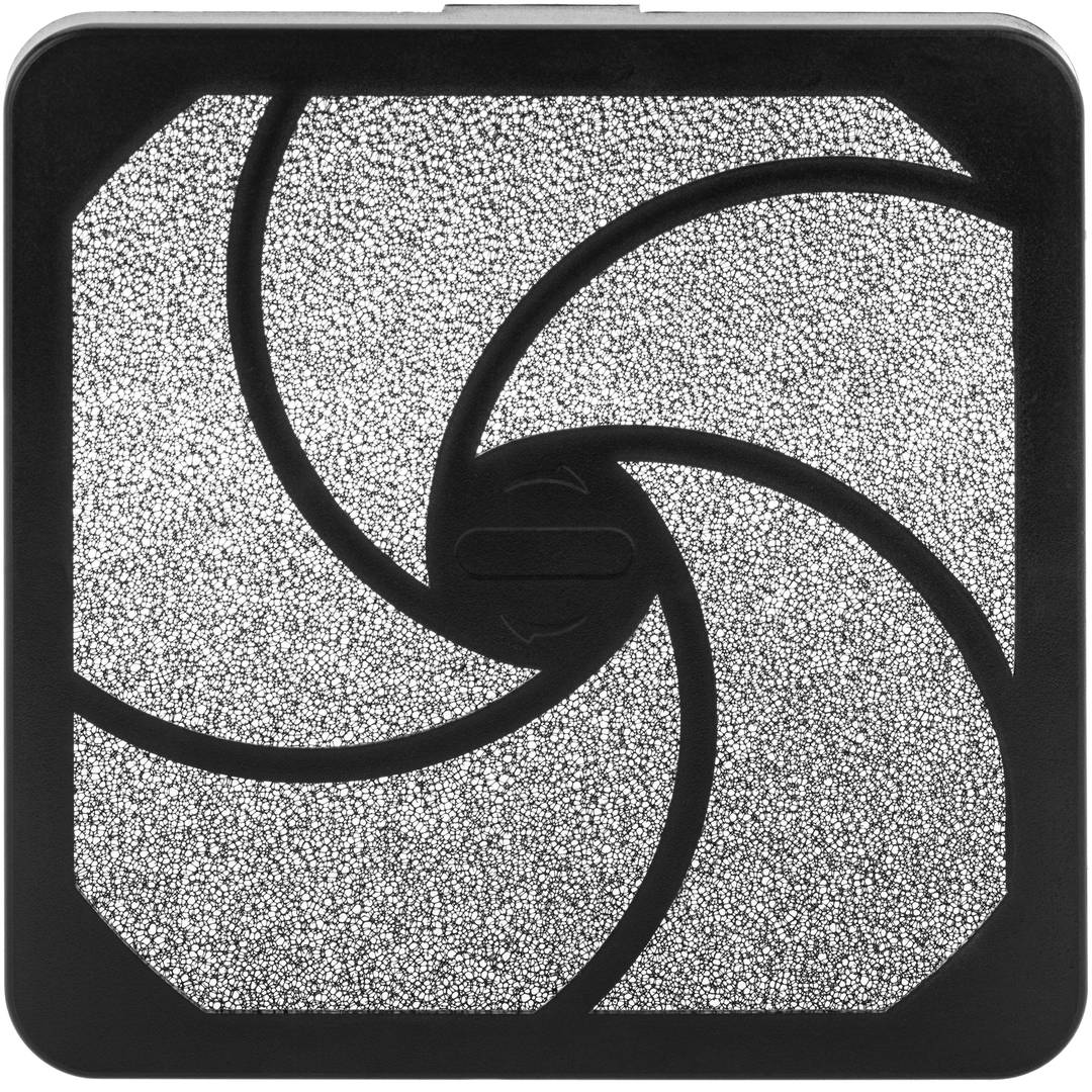 Plastic Vent Grille with Tabs and Foam Filter for 120mm Fans