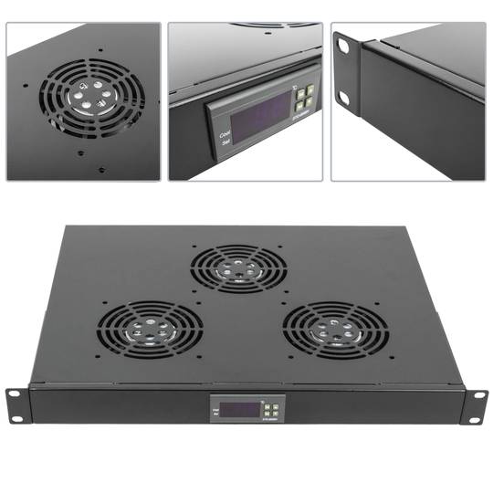 Kit di ventilazione con termostato per armadio rack 19