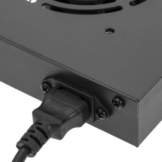 Kit de ventilação com termostato para armário de rack de 19