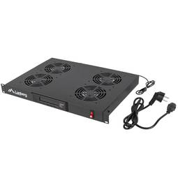 Kit de ventilation avec thermostat pour armoire rack 19" avec 4 ventilateurs 1U Lanberg AK-1503-B