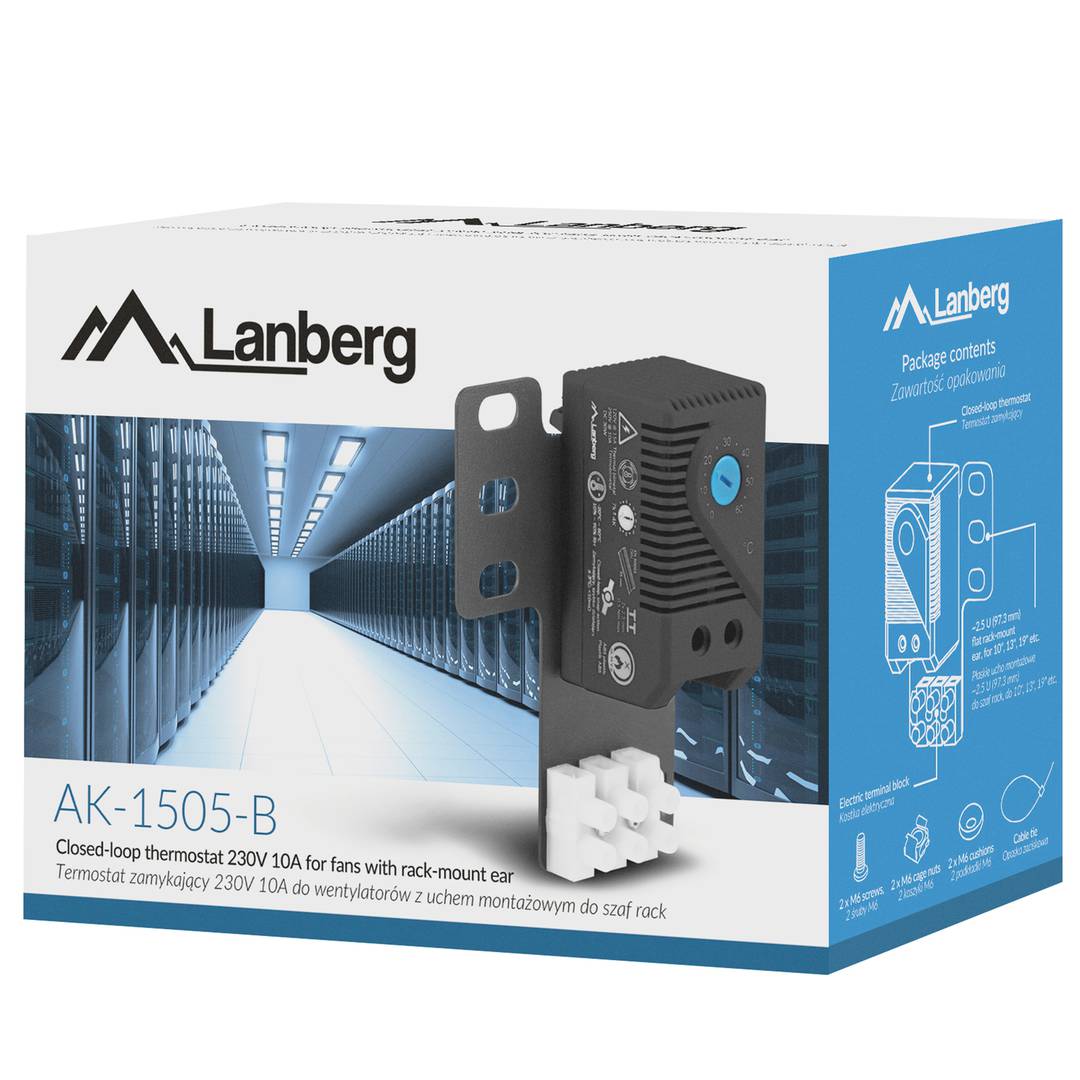 Termostato para kit de ventilación para armario rack 19