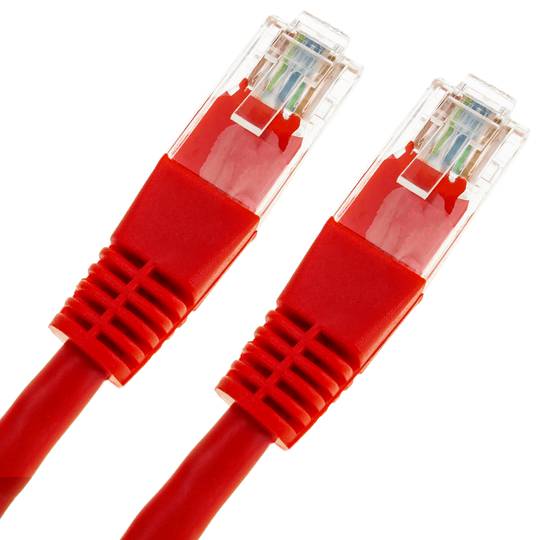 Sieć kablowa Ethernet 1.5m UTP kategoria 5e czerwony