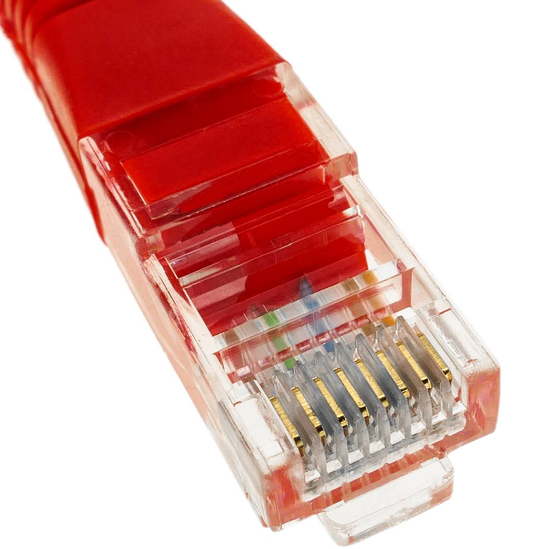 Sieć kablowa Ethernet 5m UTP kategoria 5e czerwony