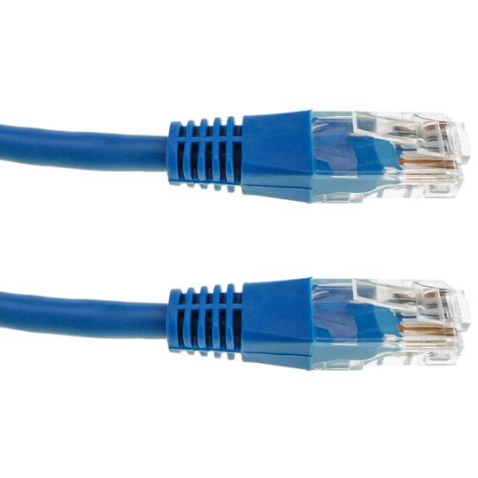 Câble réseau Ethernet UTP bleu Cat.5e 0,25 m