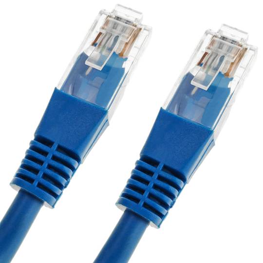 Câble réseau Ethernet UTP bleu Cat.5e 0,25 m
