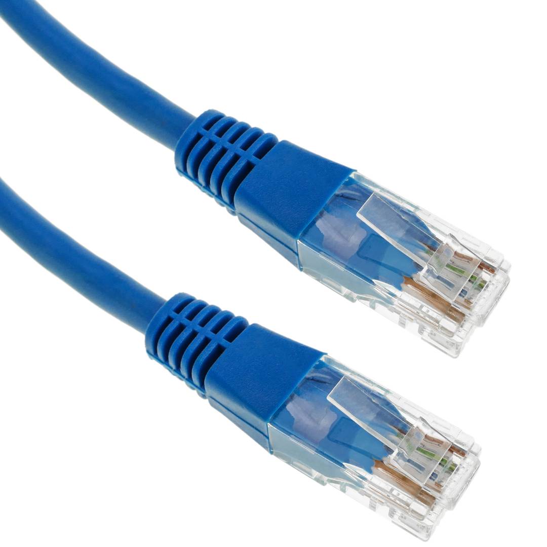 Câble Ethernet réseau 5m UTP catégorie 5e bleu - Cablematic