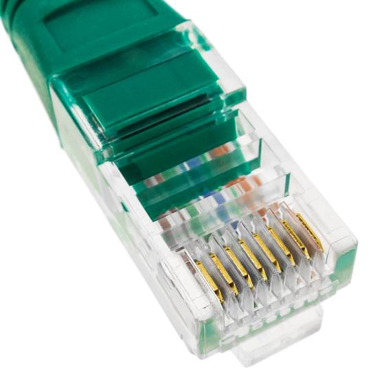 Cable de xarxa ethernet 25cm UTP Cat.5e verd