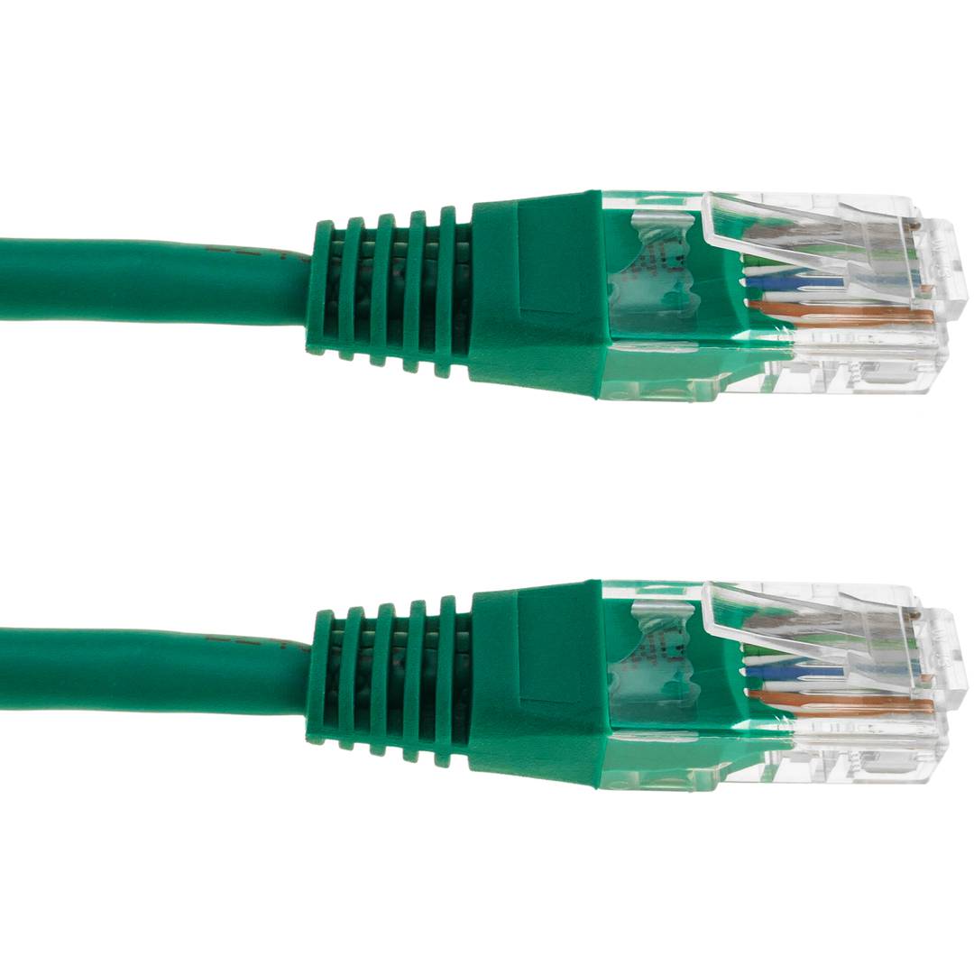 Cable de xarxa ethernet 25cm UTP Cat.5e verd