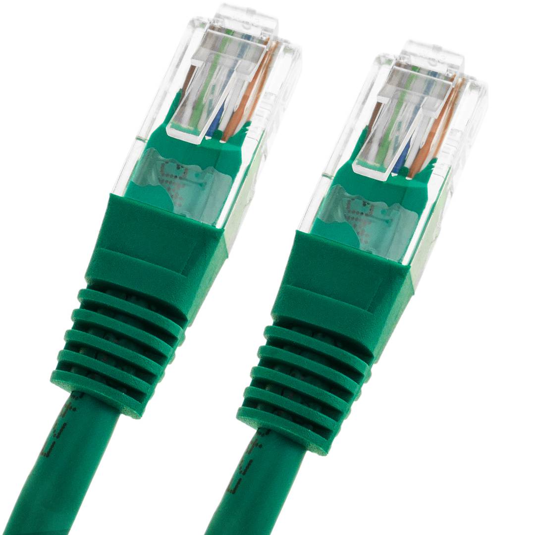 Ethernet-Kabelnetz 50cm UTP Kategorie 5e grün