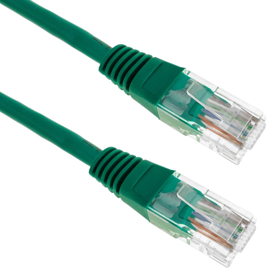 Câble Ethernet réseau 3m UTP catégorie 5e vert - Cablematic