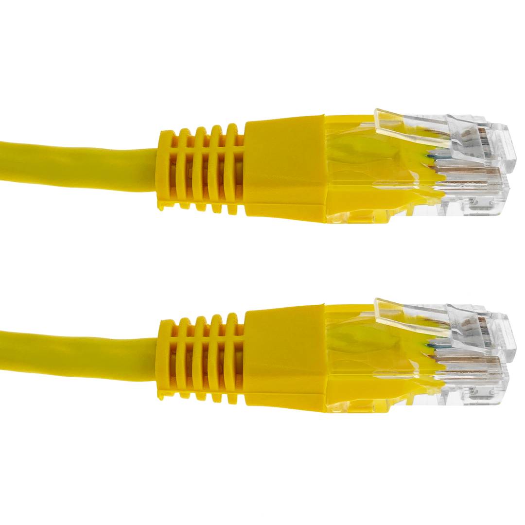 Ethernet-kabelnetwerk 50cm UTP categorie 5e geel