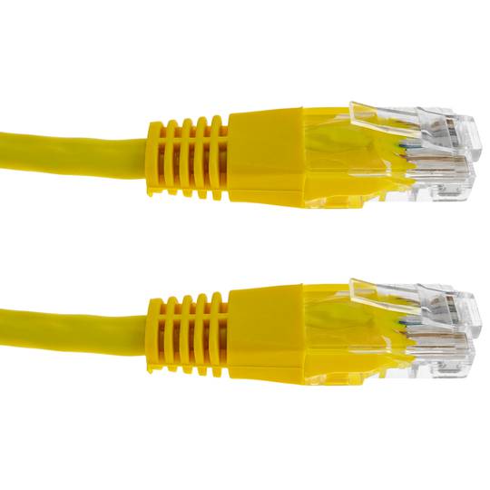 Ethernet-kabelnetwerk 50cm UTP categorie 5e geel