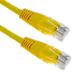 Cable de xarxa ethernet 1m UTP Cat.5e groc
