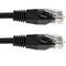 Cable de xarxa ethernet 25cm UTP Cat.5e negre