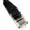 Ethernet-kabelnetwerk 1m UTP categorie 5e zwart