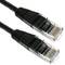 Ethernet-kabelnetwerk 1m UTP categorie 5e zwart