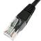 Ethernet-kabelnetwerk 1m UTP categorie 5e zwart