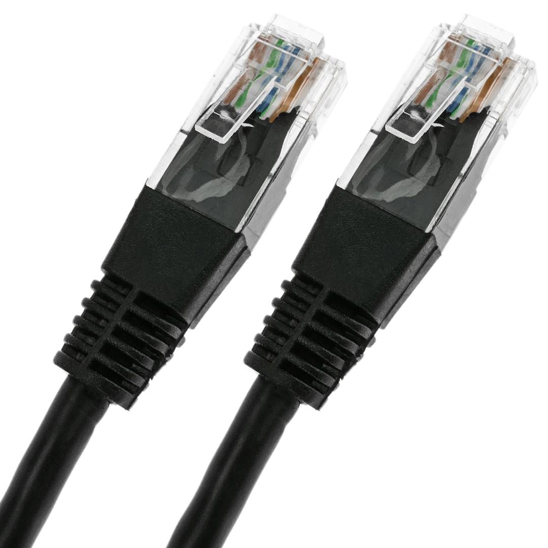 Câble Ethernet réseau 5m UTP catégorie 5e noir