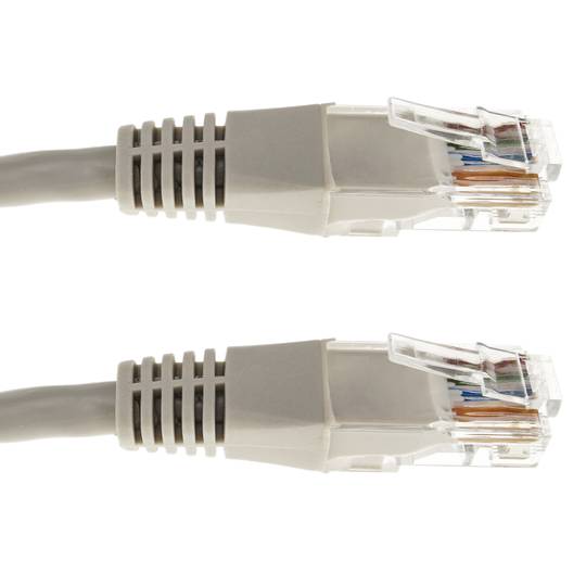 Kabel Ethernet 50cm UTP kategoria 5e szary