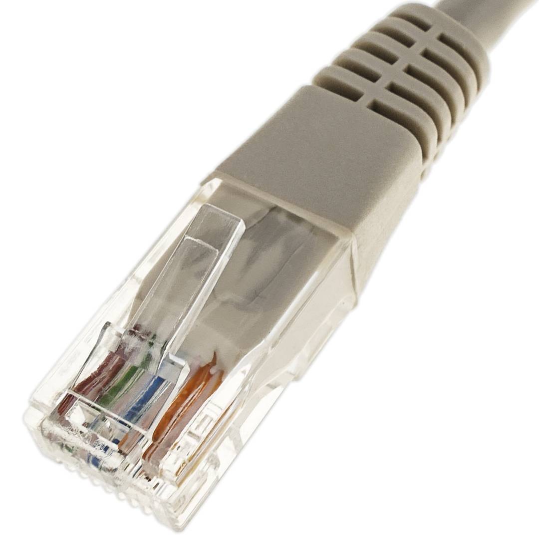 Kabel Ethernet 50cm UTP kategoria 5e szary