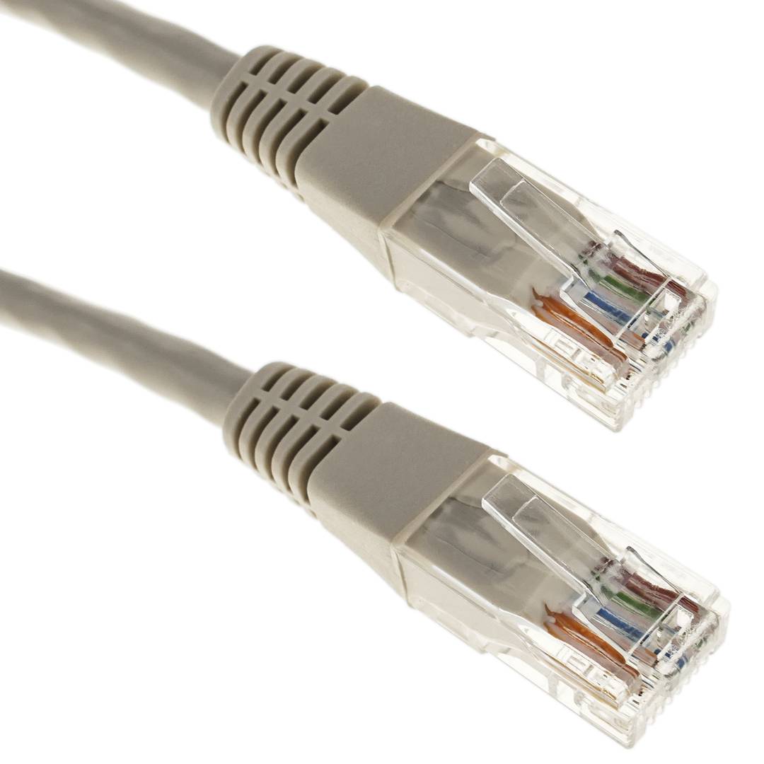 Câble Ethernet 1m UTP catégorie 5e gris - Cablematic