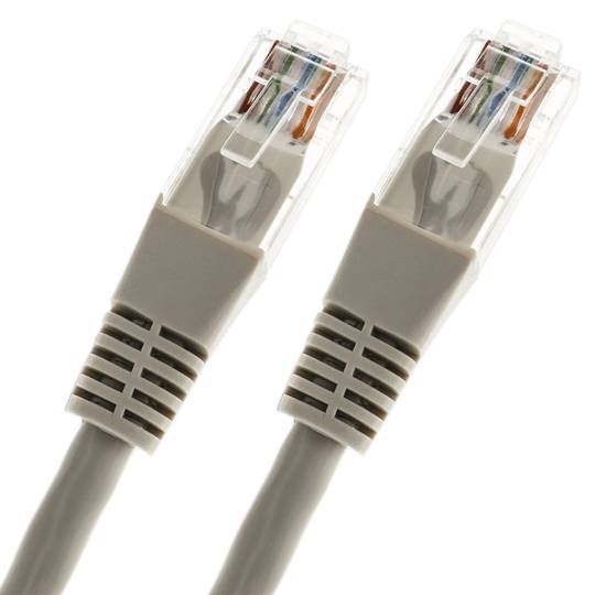 Cable de red ethernet 1m UTP categoría 5e gris