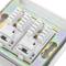 Box 80x80 Wand oder Dachrinne mit 2 RJ45 UTP Cat.5e 568B