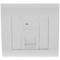 Box 80x80 Wand oder Kanal mit 1 RJ45 Cat.5e FTP-568B