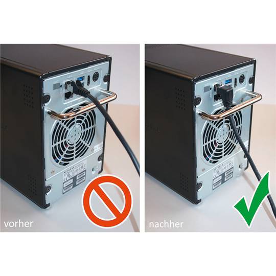 Ethernet-Netzwerkkabel Cat. 5e FTP abgewinkelt 5 m grau.