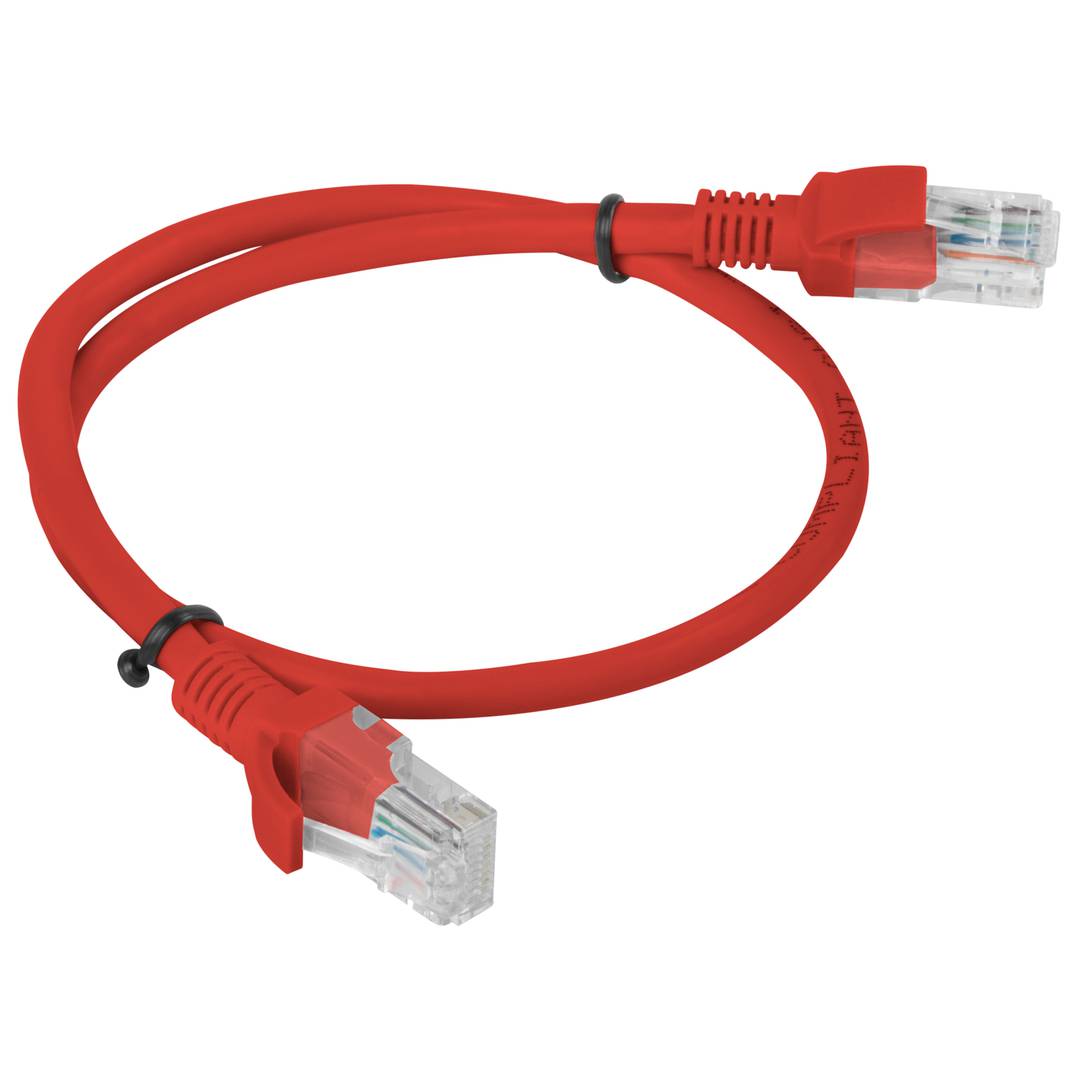 Lanberg cable de red ethernet UTP Cat. 5e 0,5m rojo