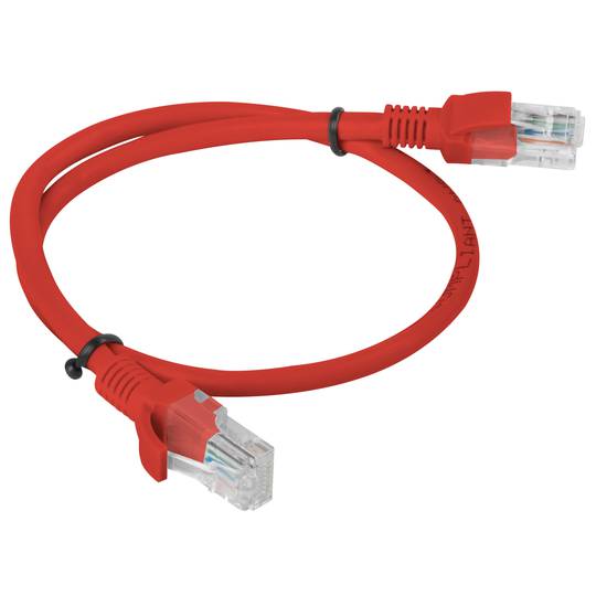 Lanberg cable de red ethernet UTP Cat. 5e 0,5m rojo