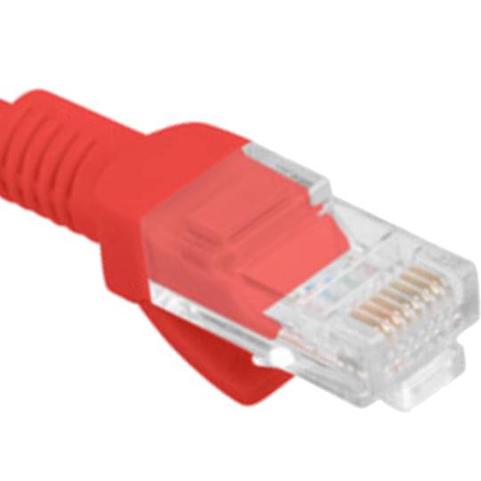 Ethernet-Netzwerkkabel UTP Lanberg Cat.5e rot 1m