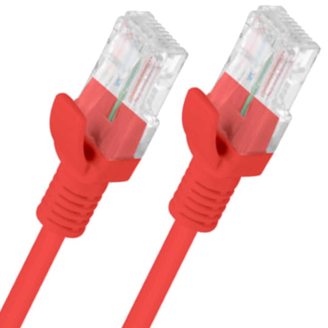Ethernet-Netzwerkkabel UTP Lanberg Cat.5e rot 1m
