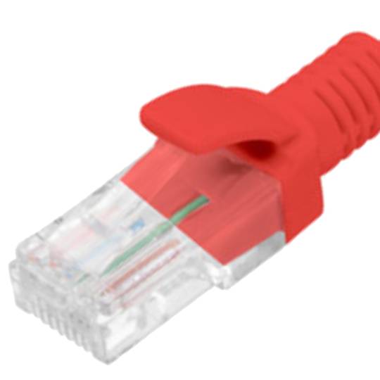 Ethernet-Netzwerkkabel UTP Lanberg Cat.5e rot 1m